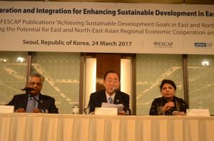 ESCAP 동북아 지속가능 발전목표 보고서..반기문 축사