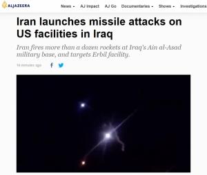 이란, 미군기지 로켓 공격 감행..전쟁 위기 고조..트럼프, 재공격 여부 주목