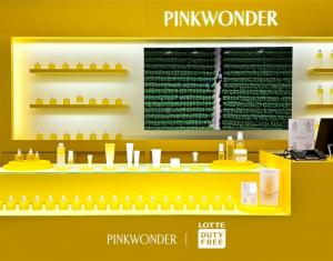 핑크원더, 롯데면세점 명동본점 정식매장 오픈…중화권 공략